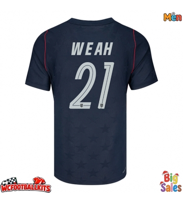 United States Timothy Weah #21 Replica Away Stadium Shirt World Cup 2026 Short Sleeve